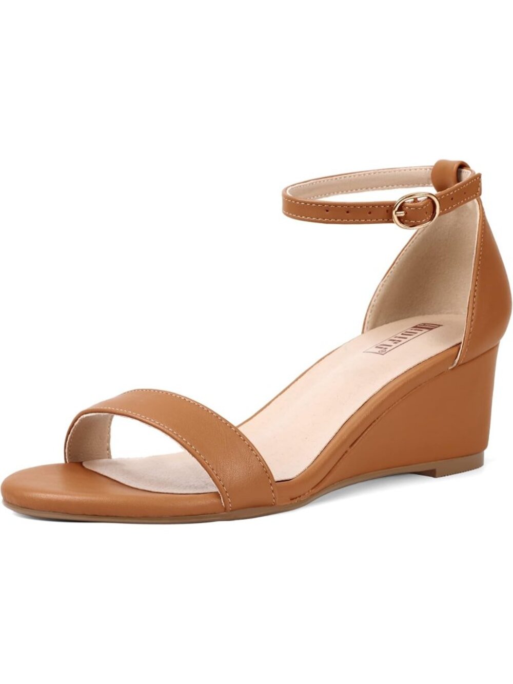 Women's Nude Open Toe with Ankle Straps Stylish Heels Sandals for Wedding